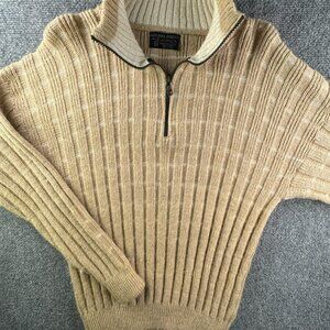Arte Inka-berfass Alpaca Sweater 1/4 Zip Knit Long Sleeve Pullover Soft Peru